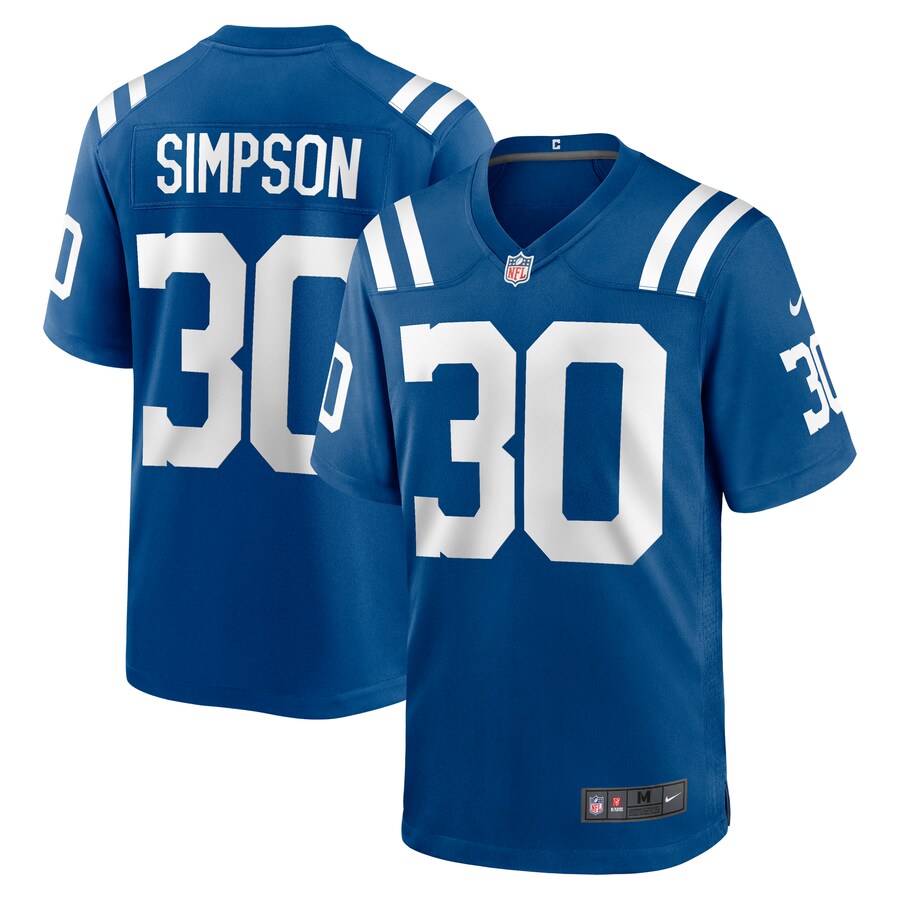 Men's Indianapolis Colts Jaylin Simpson Nike Royal Game Jersey