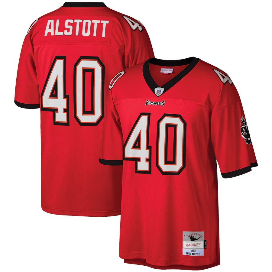 Men's Tampa Bay Buccaneers Mike Alstott Mitchell & Ness Red Legacy Replica Jersey