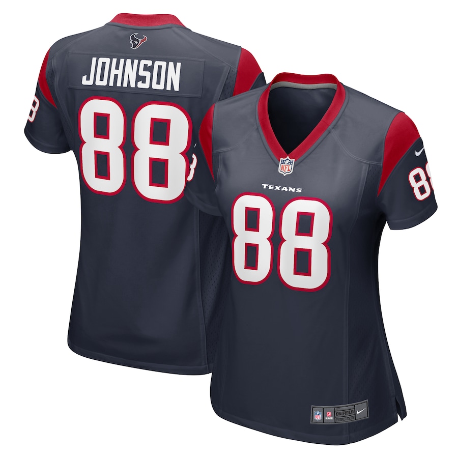 Women's Houston Texans Johnny Johnson Nike Navy Team Game Jersey