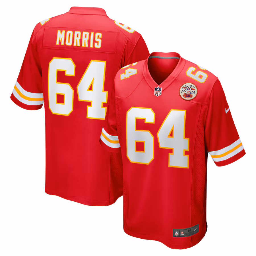 Men's Kansas City Chiefs Wanya Morris Nike Red Game Jersey