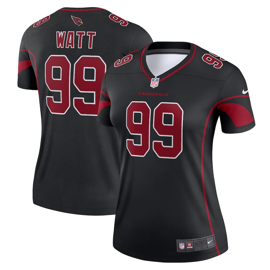 Women's Arizona Cardinals J.J. Watt Nike Black Alternate Legend Player Performance Top