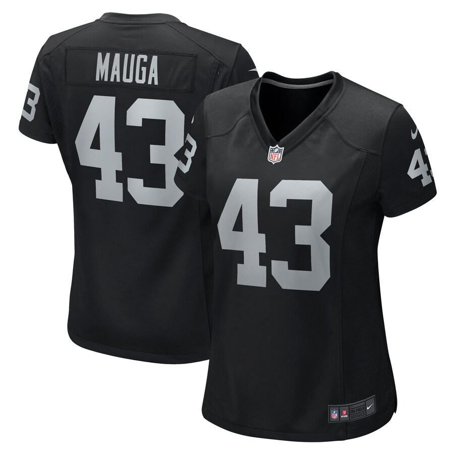Women's Las Vegas Raiders Kanai Mauga Nike Black Team Game Jersey