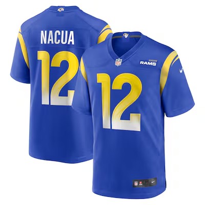 Men's Los Angeles Rams Puka Nacua Nike Royal Game Player Jersey
