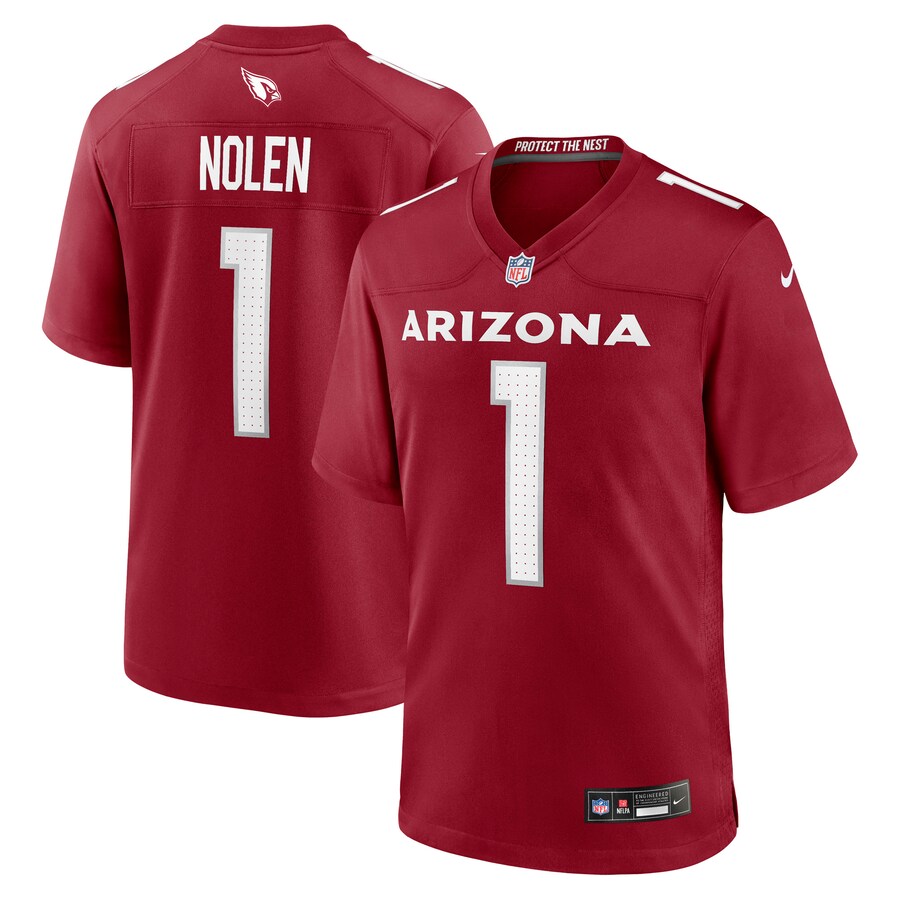 Men's Arizona Cardinals Walter Nolen Nike Cardinal 2025 NFL Draft First Round Pick Game Jersey