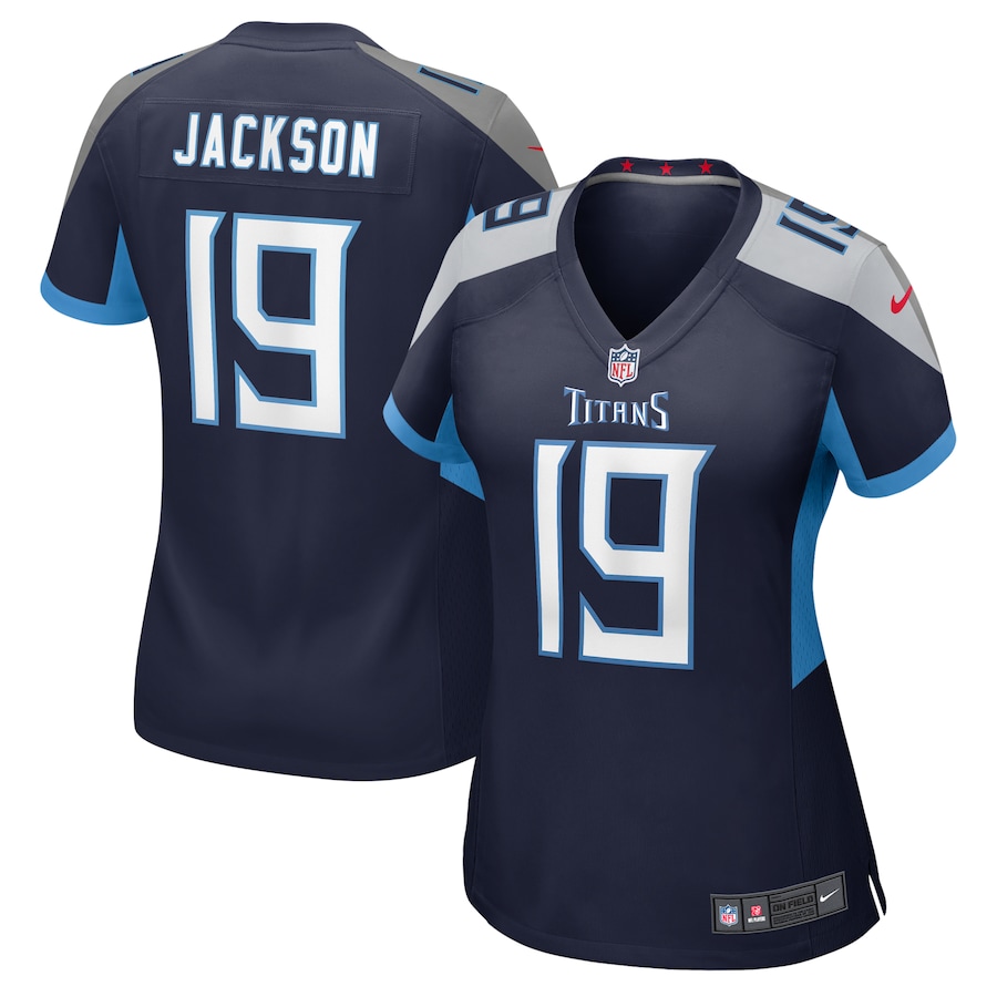 Women's Tennessee Titans Jha'Quan Jackson Nike Navy Game Jersey