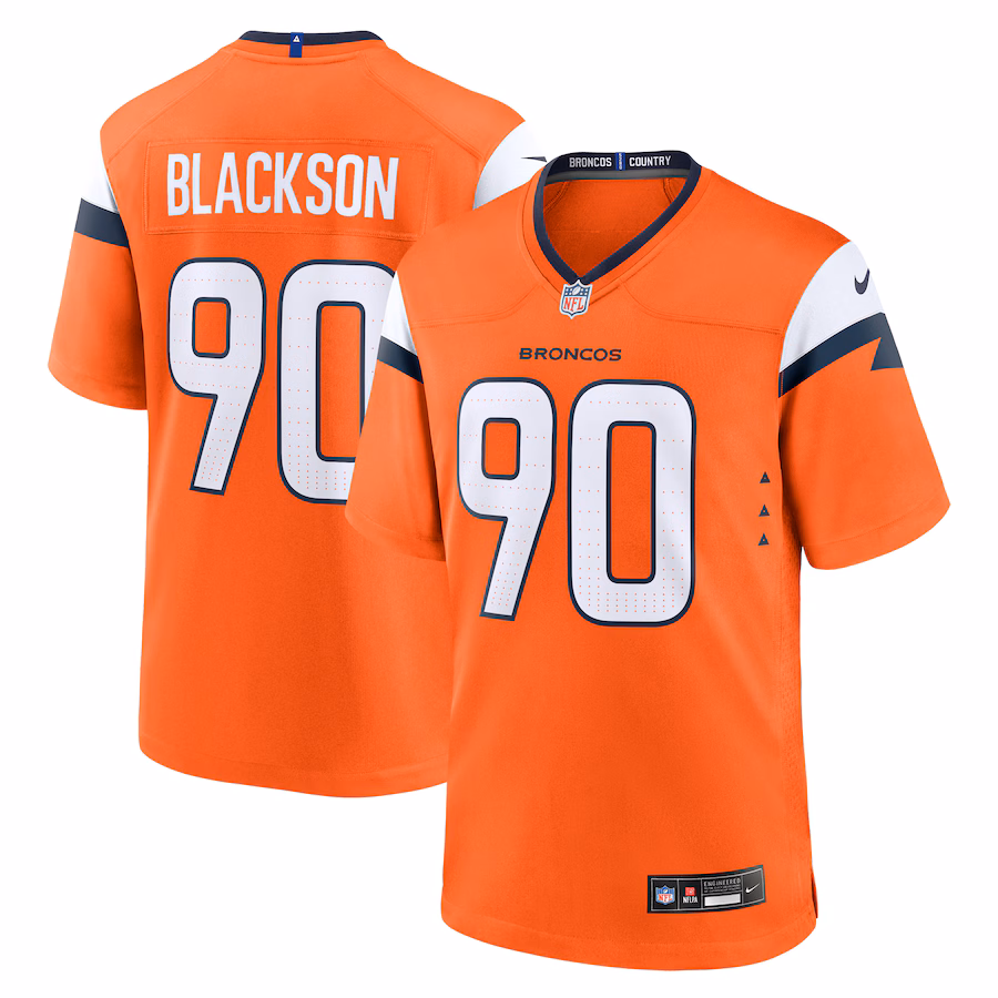 Men's Denver Broncos Angelo Blackson Nike Orange Game Jersey