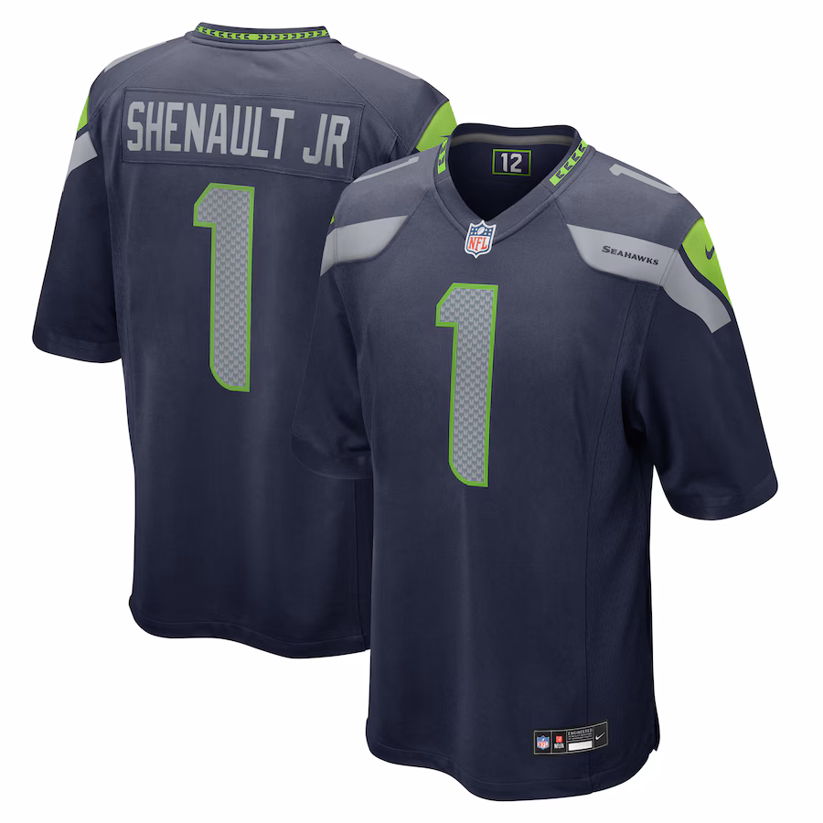 Men's Seattle Seahawks Laviska Shenault Jr. Nike College Navy Game Jersey