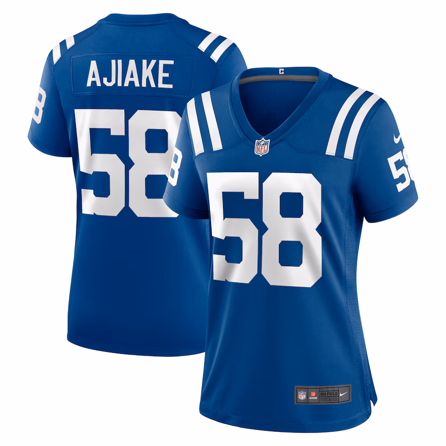Women's Indianapolis Colts Austin Ajiake Nike Royal Game Jersey