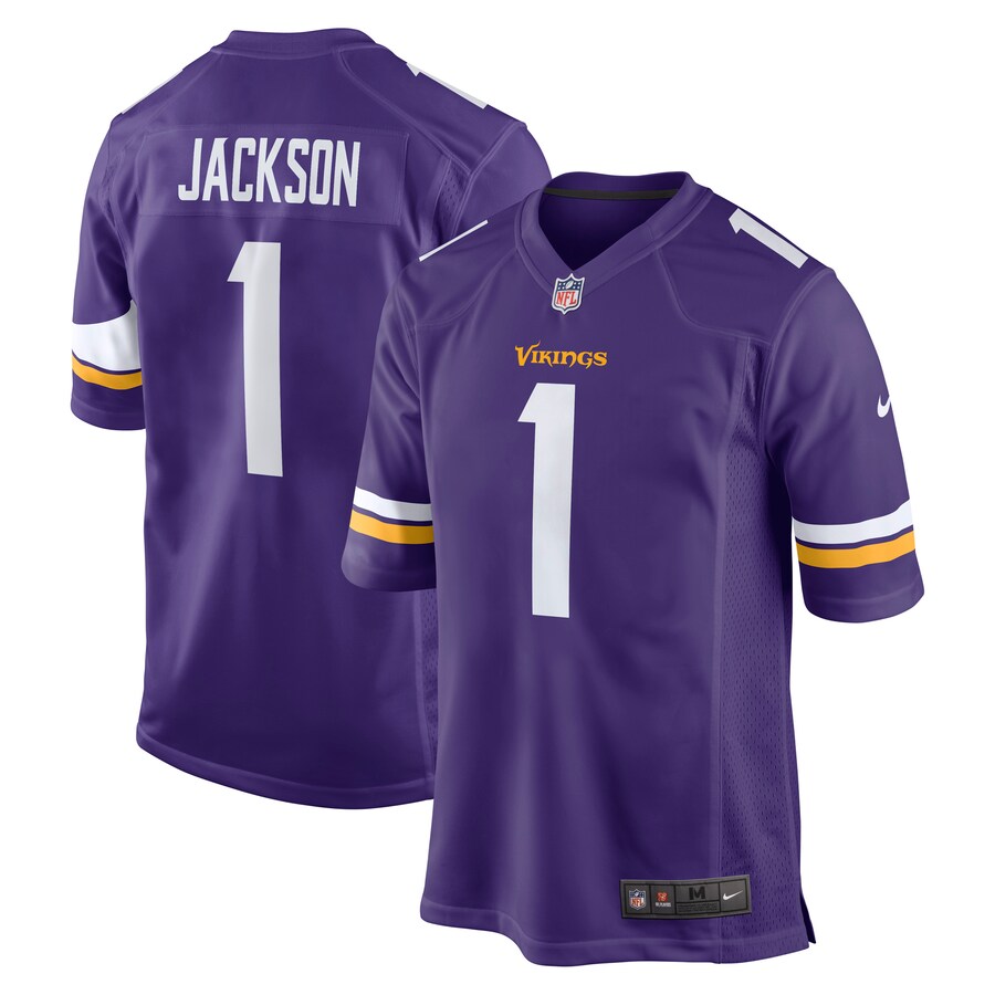 Men's Minnesota Vikings Donovan Jackson Nike Purple 2025 NFL Draft First Round Pick Game Jersey