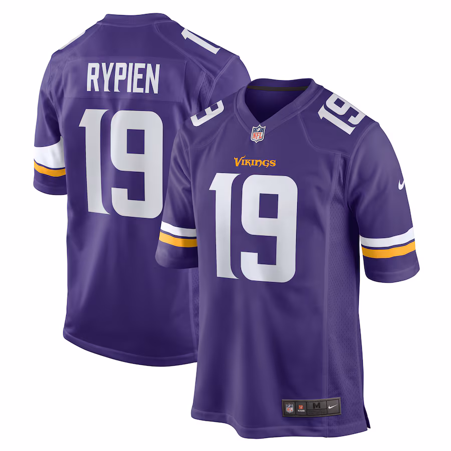 Men's Minnesota Vikings Brett Rypien Nike Purple Game Jersey