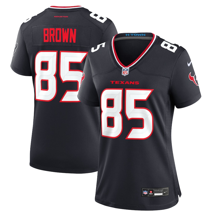 Women's Houston Texans Noah Brown Nike Navy Team Game Jersey