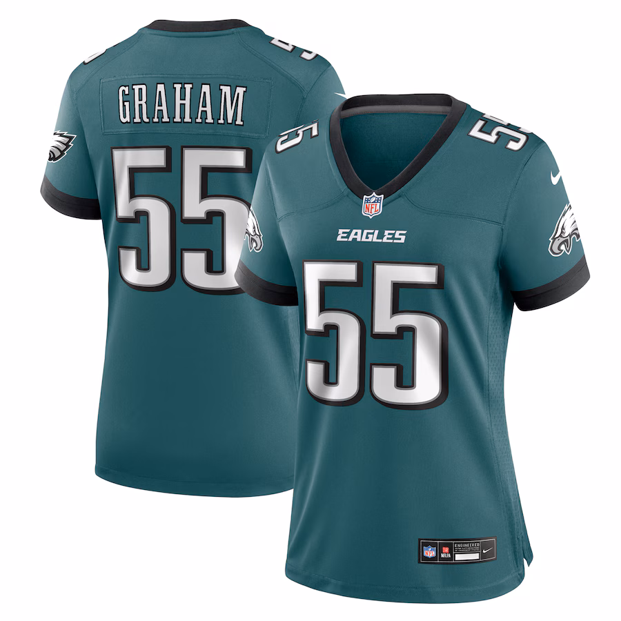 Women's Philadelphia Eagles Brandon Graham Nike Midnight Green Team Game Jersey