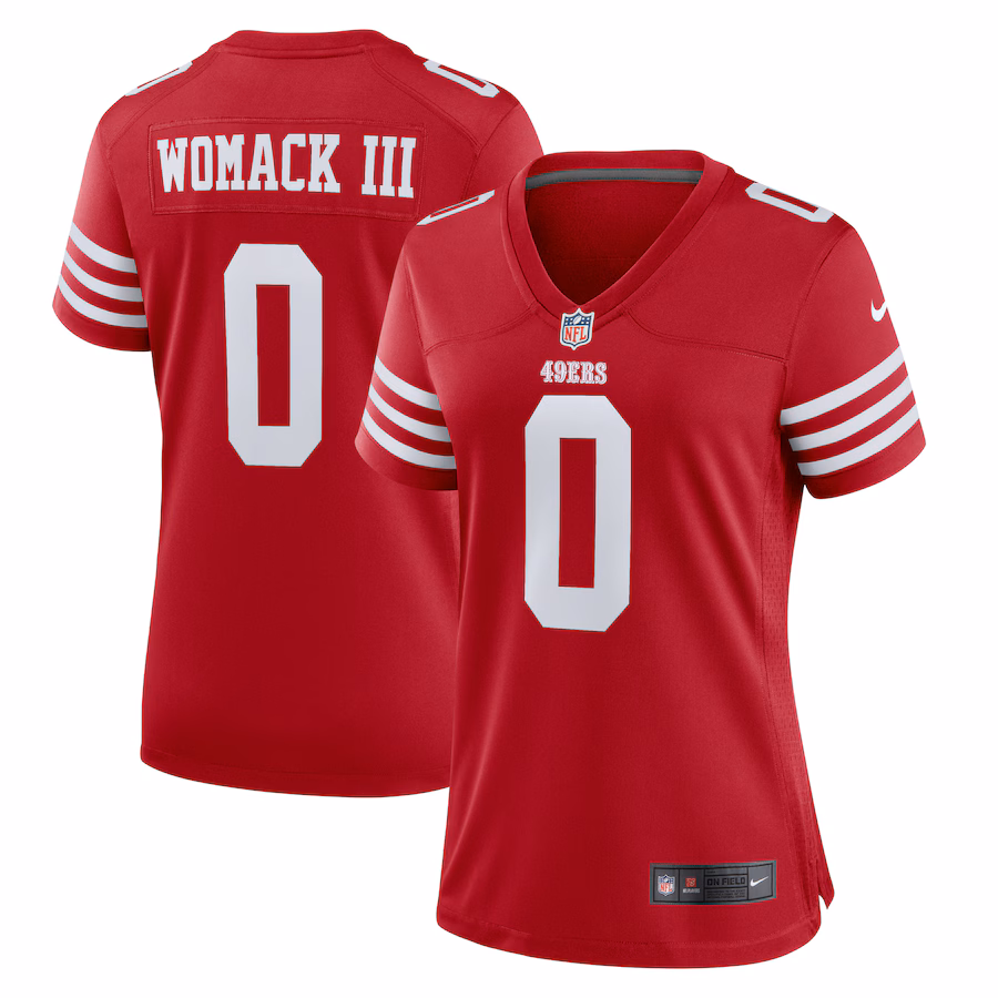 Women's San Francisco 49ers Samuel Womack III Nike  Scarlet  Game Jersey