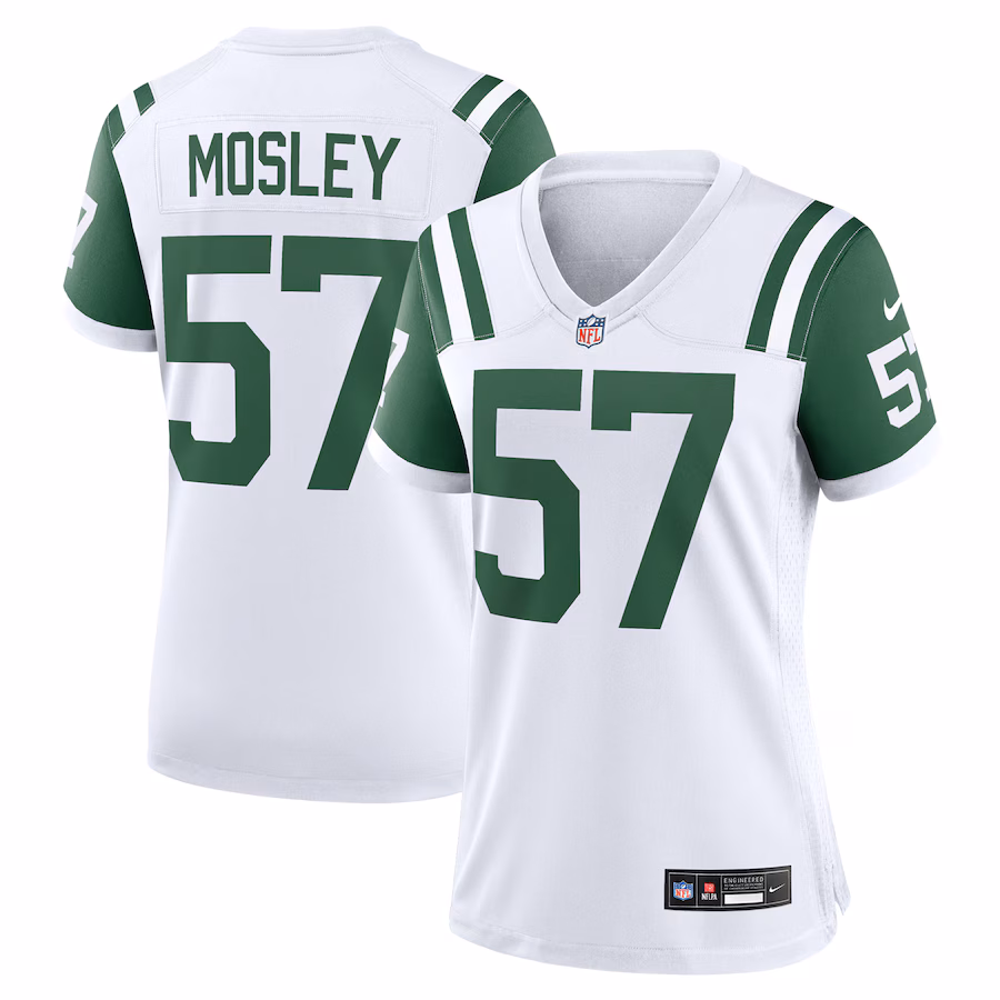 Women's New York Jets C.J. Mosley Nike White Classic Alternate Game Jersey