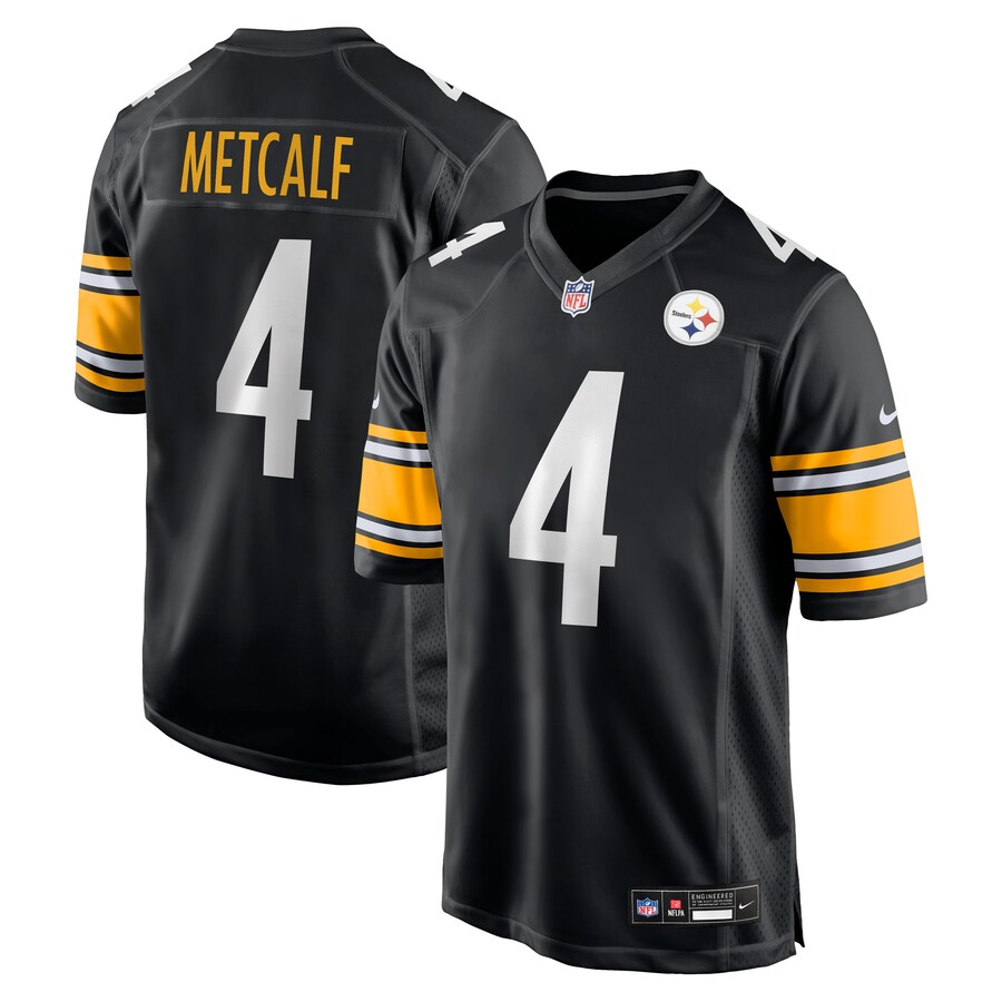 Youth Pittsburgh Steelers DK Metcalf Nike Black Game Jersey