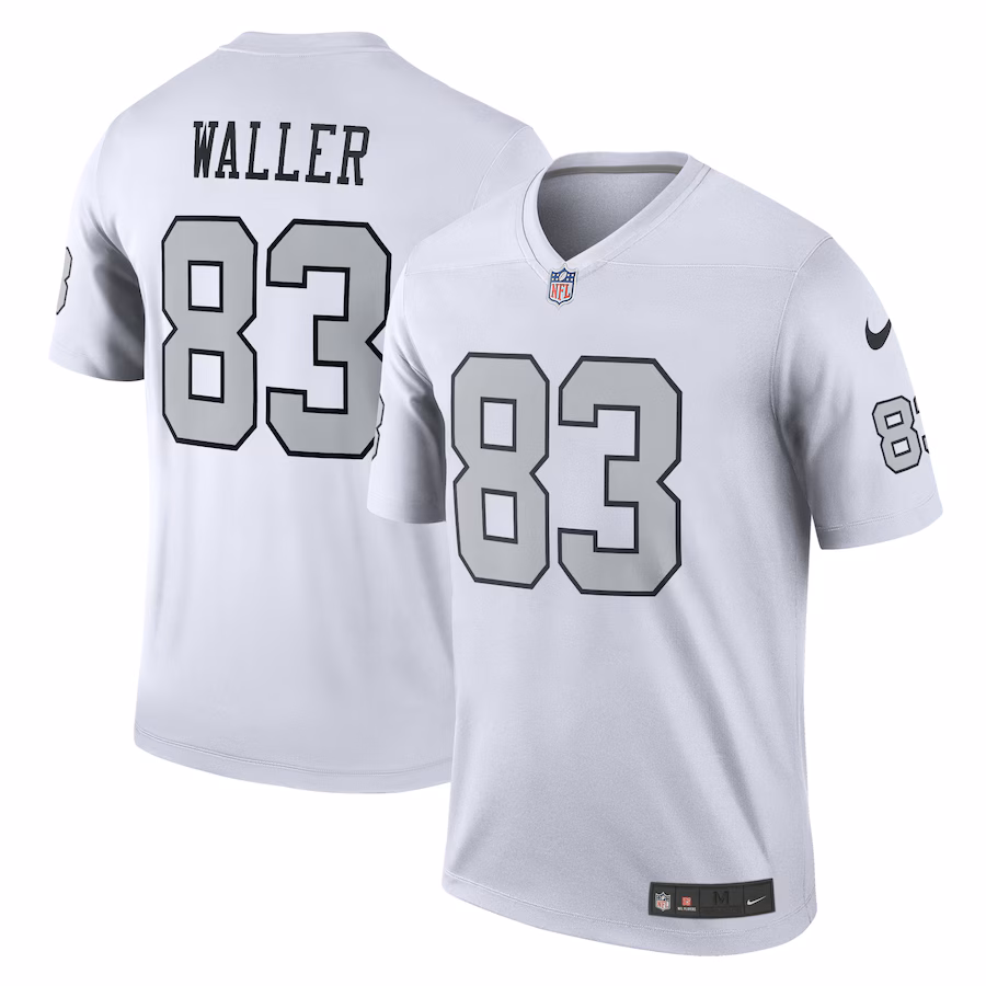 Men's Las Vegas Raiders Darren Waller Nike White Alternate Legend Player Performance Top