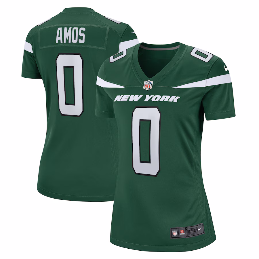 Women's New York Jets Adrian Amos Nike Gotham Green Game Jersey