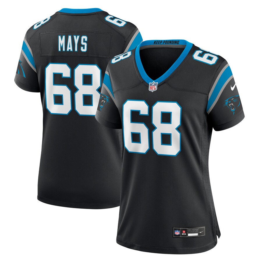 Women's Carolina Panthers Cade Mays Nike Black Team Game Jersey