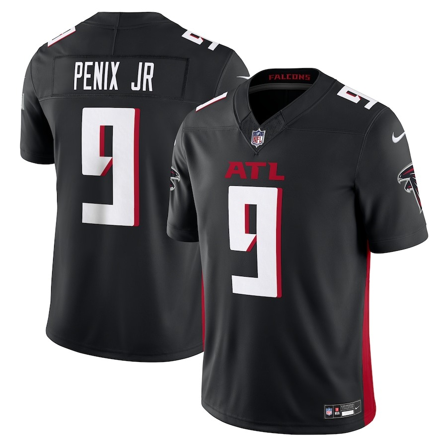 Men's Atlanta Falcons Michael Penix Jr. Nike Black Vapor F.U.S.E. Limited Jersey