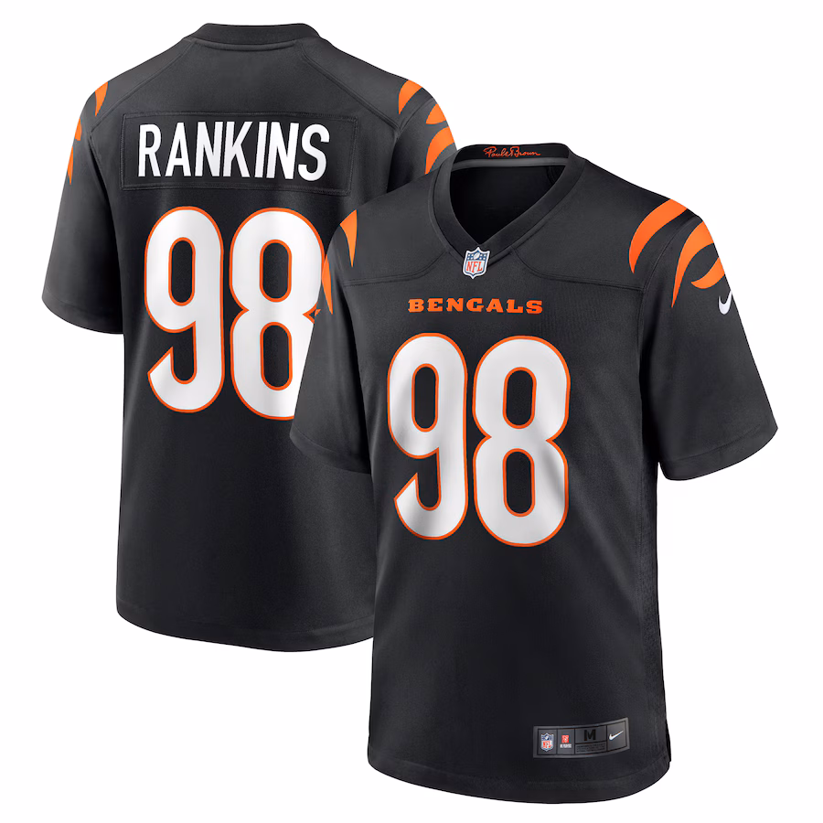 Men's Cincinnati Bengals Sheldon Rankins Nike Black Game Jersey