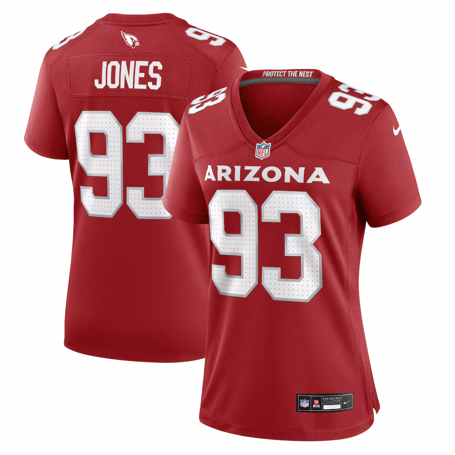 Women's Arizona Cardinals Justin Jones Nike Cardinal Game Jersey