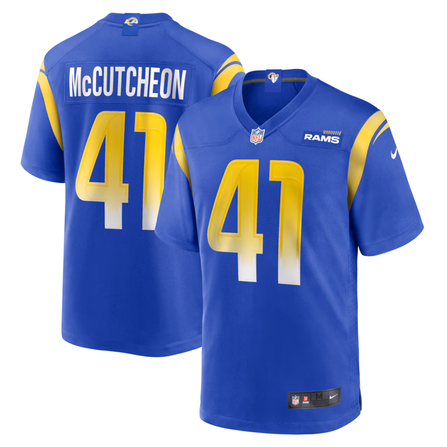 Men's Los Angeles Rams Cameron McCutcheon Nike Royal Game Jersey