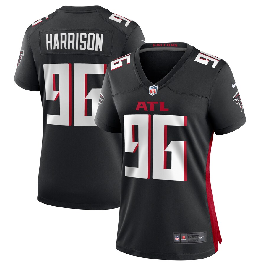 Women's Atlanta Falcons Zach Harrison Nike Black Team Game Jersey