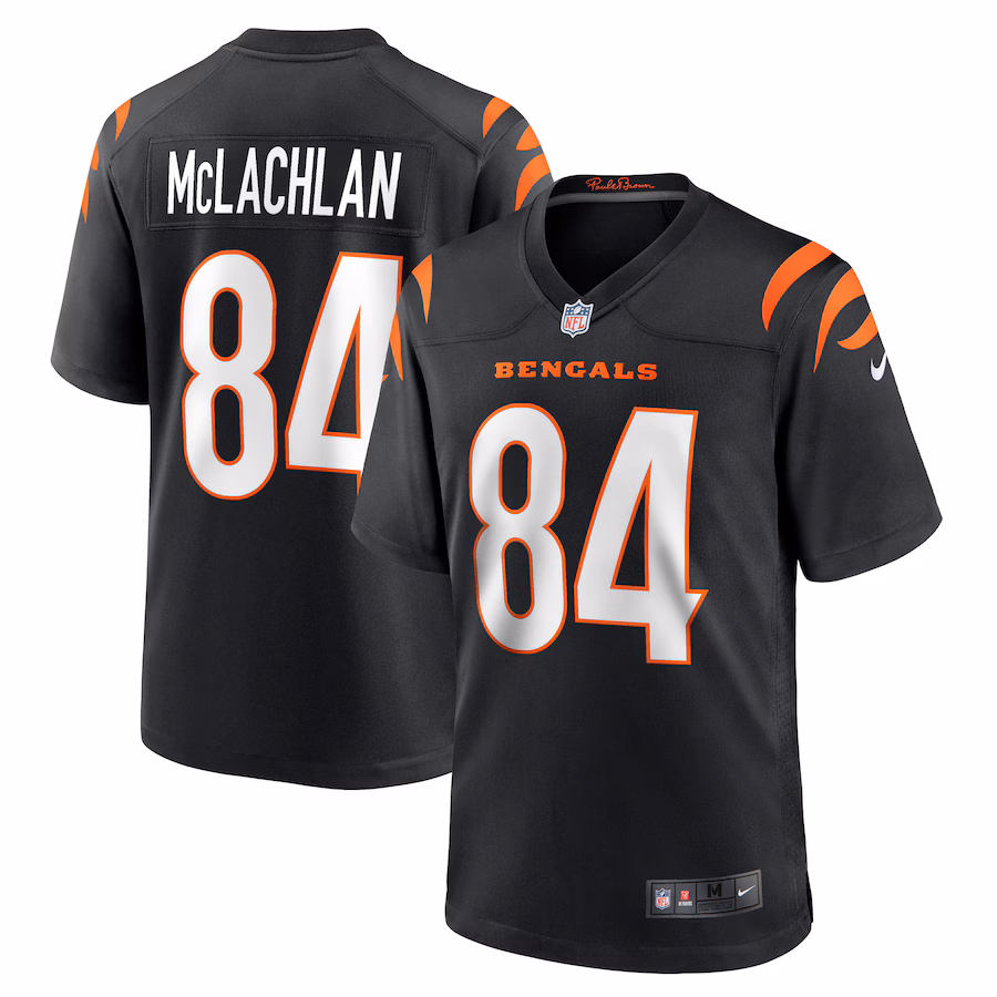 Men's Cincinnati Bengals Tanner McLachlan Nike Black Game Jersey