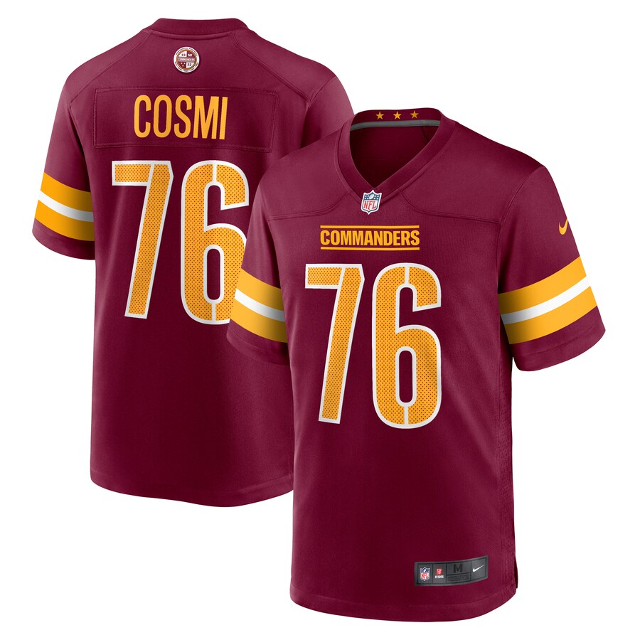 Men's Washington Commanders Sam Cosmi Nike Burgundy Game Jersey