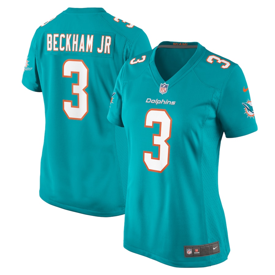 Women's Miami Dolphins Odell Beckham Jr. Nike Aqua Game Jersey