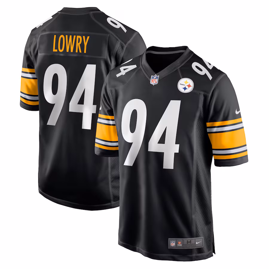 Men's Pittsburgh Steelers Dean Lowry Nike Black Game Jersey