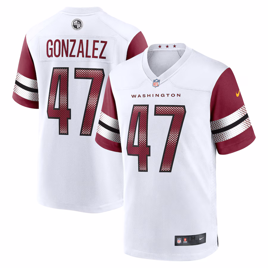 Men's Washington Commanders Zane Gonzalez Nike White Game Jersey