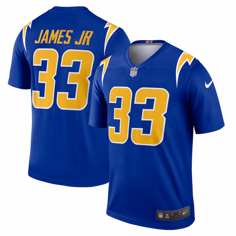 Men's Los Angeles Chargers Derwin James Nike Royal Alternate Legend Player Performance Top