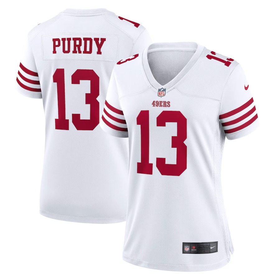 Women's San Francisco 49ers Brock Purdy Nike White Game Jersey