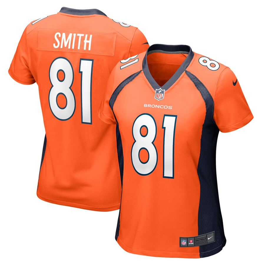 Women's Denver Broncos Tre'Quan Smith Nike Orange Game Jersey