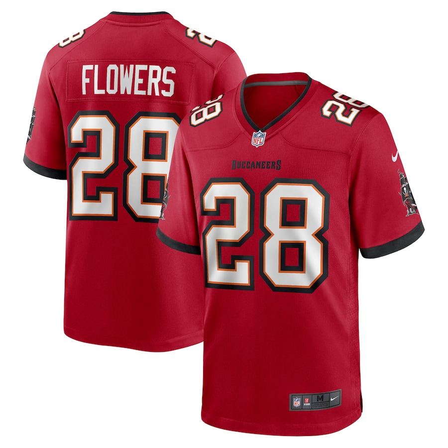 Men's Tampa Bay Buccaneers Dallis Flowers Nike Red Game Jersey