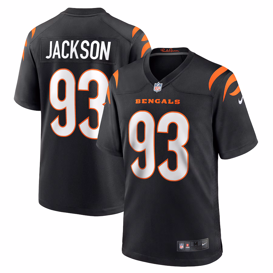 Men's Cincinnati Bengals McKinnley Jackson Nike Black Game Jersey