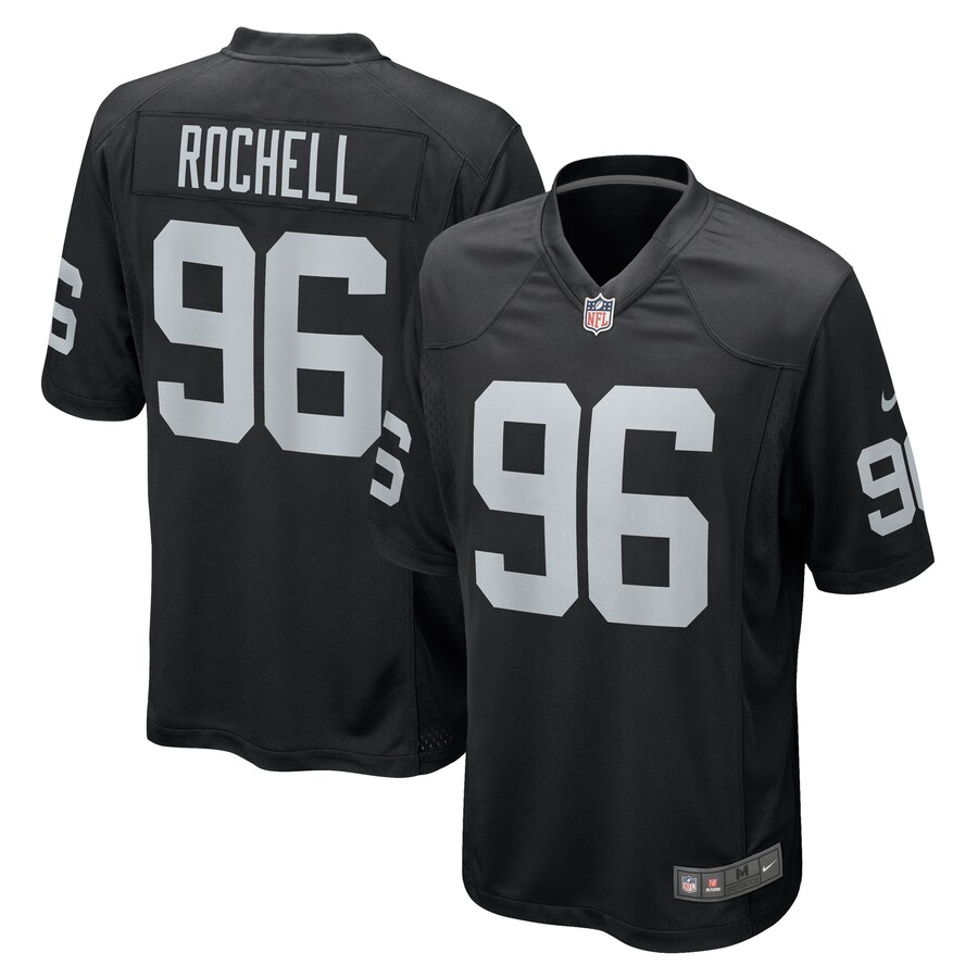 Men's Las Vegas Raiders Isaac Rochell Nike Black Team Game Jersey