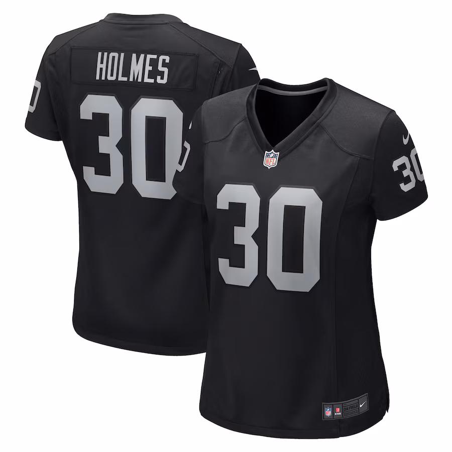 Women's Las Vegas Raiders Darnay Holmes Nike Black Game Jersey