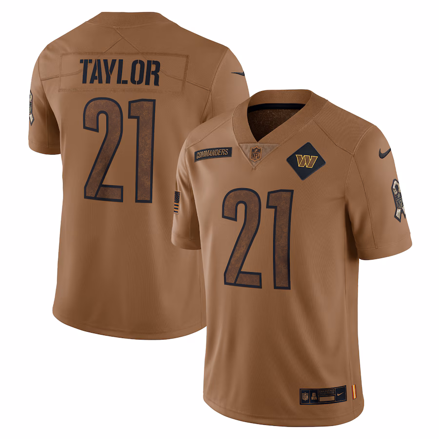 Women's Washington Commanders Sean Taylor Nike Brown 2023 Salute To Service Retired Player Limited Jersey