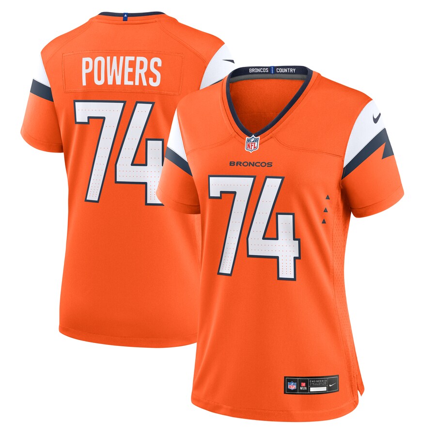 Women's Denver Broncos Ben Powers Nike Orange Team Game Jersey