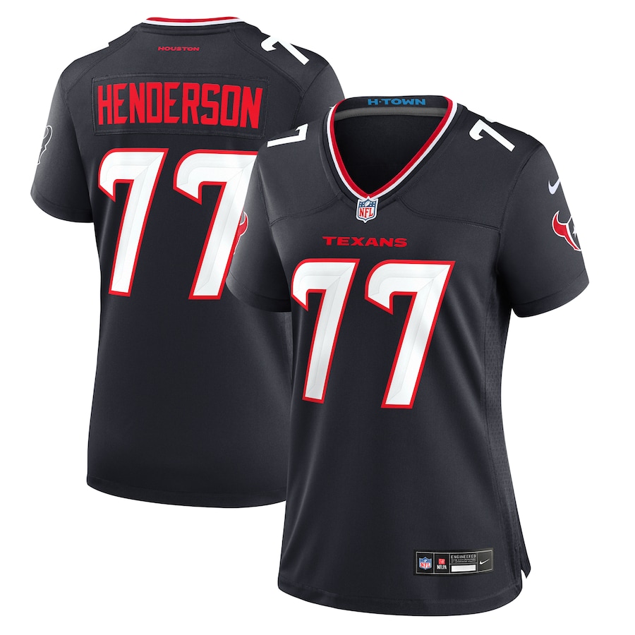 Women's Houston Texans LaDarius Henderson Nike Navy Game Jersey