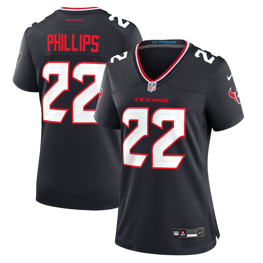 Women's Houston Texans Jacob Phillips Nike Navy Game Jersey