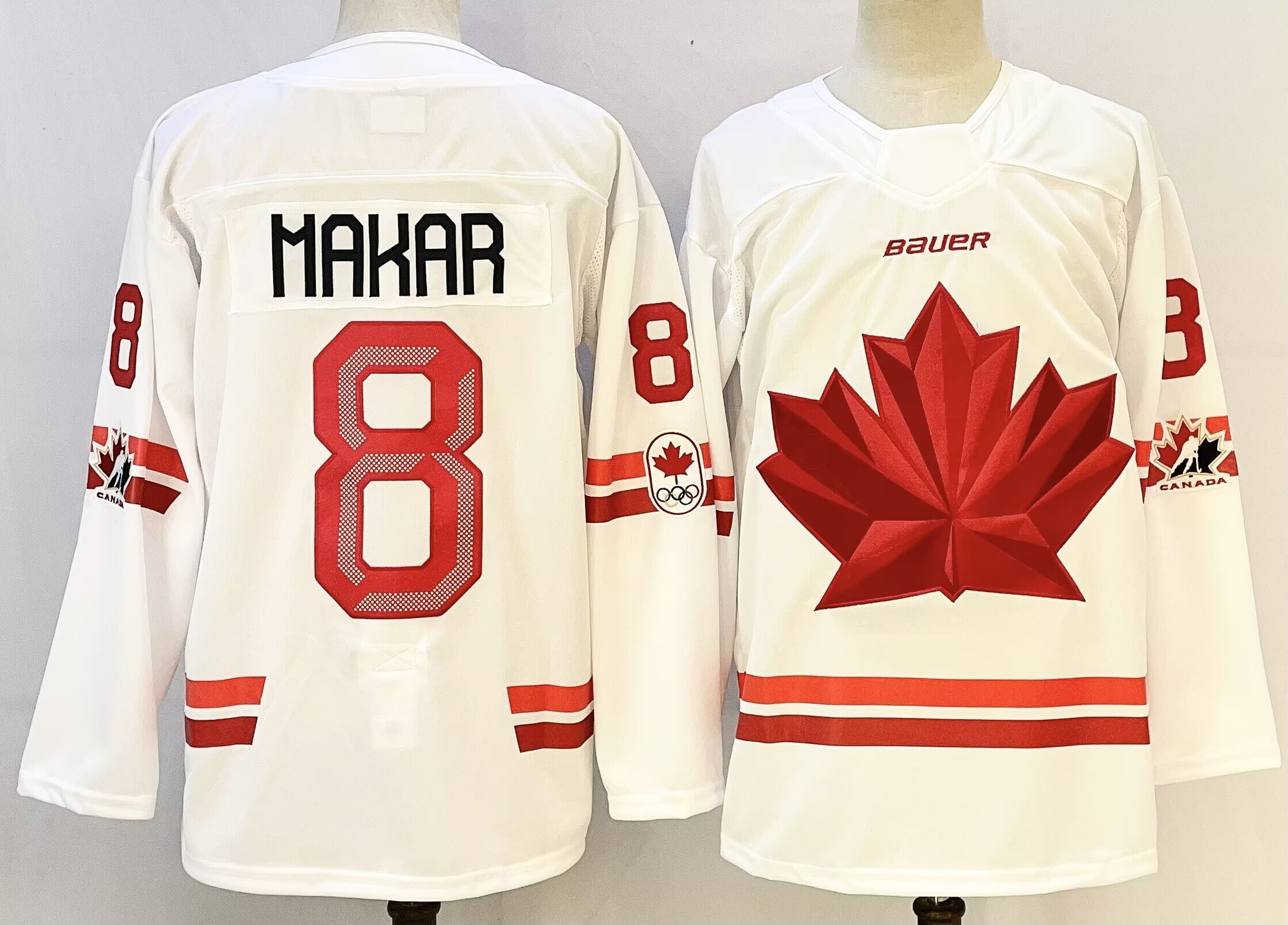 Men's Canada #8 Cale Makar 2026 Canada Olympic Hockey White
