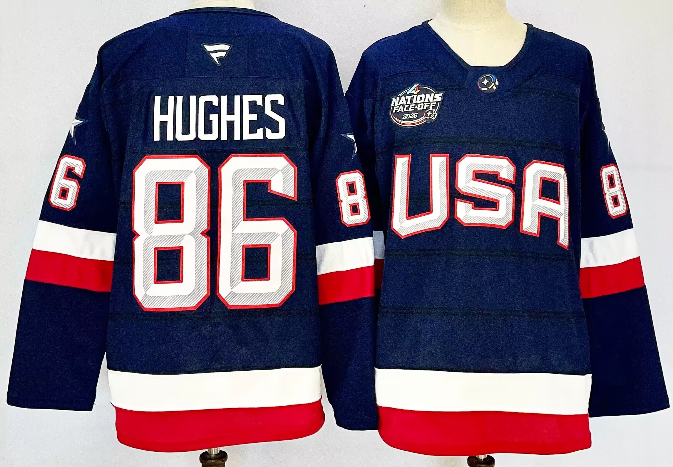 Brady Tkachuk Signed Team USA 4 Nations Face-Off Fanatics Premium Jersey Olympic