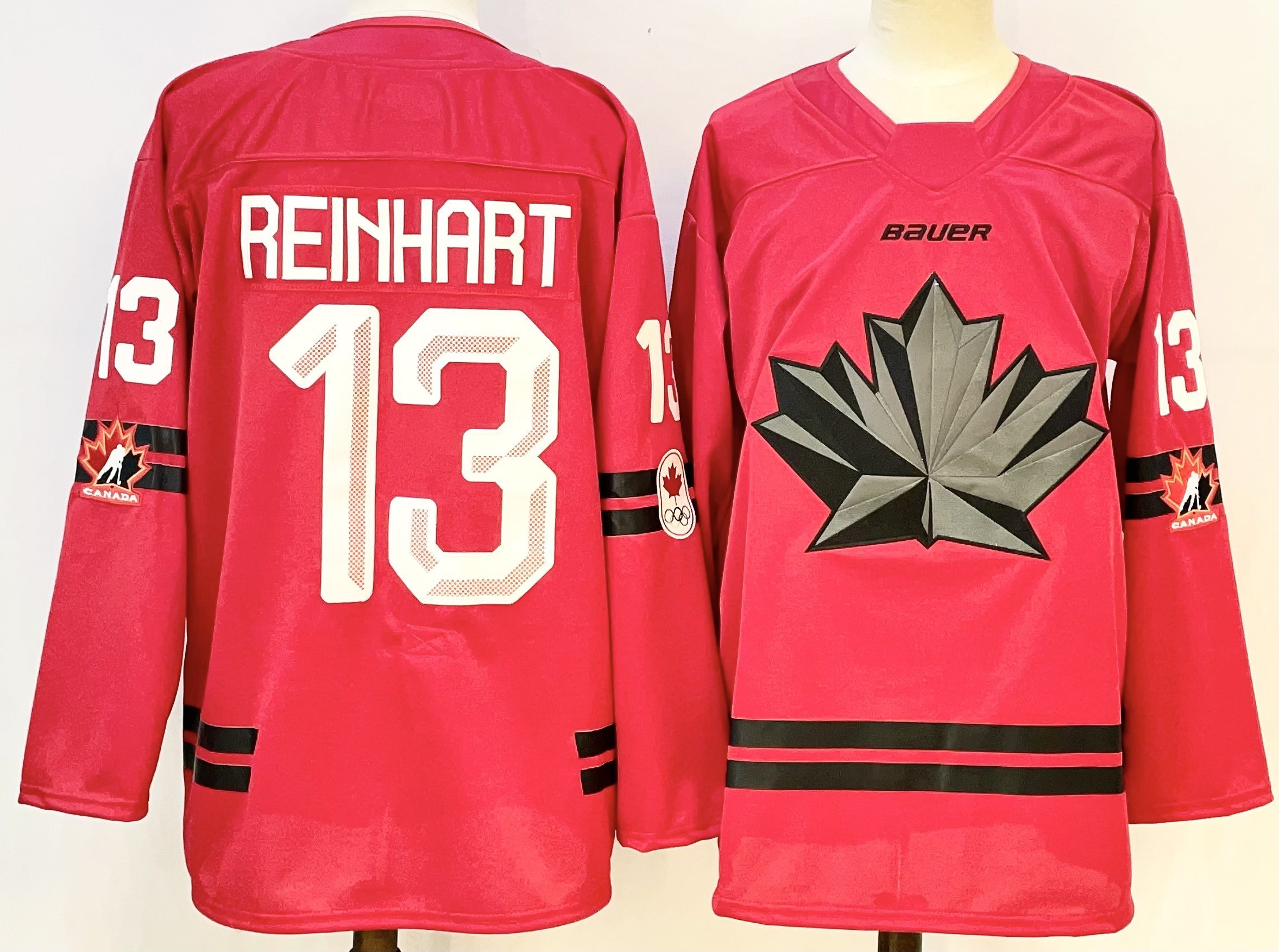 Men's Sam Reinhart Black Hockey Canada 2026  Replica Jersey Olympic