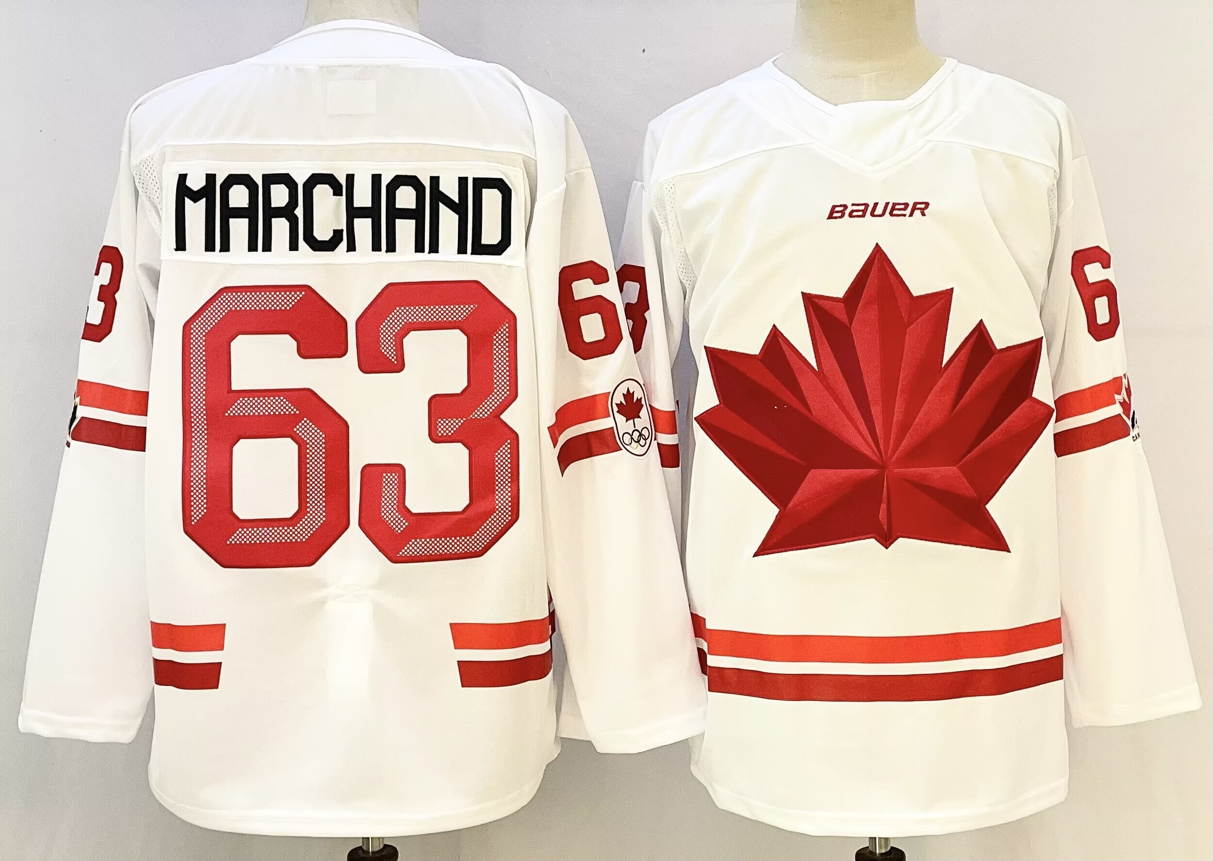 Canada #63 Brad Marchand Jersey Marchand 2026 Olympic