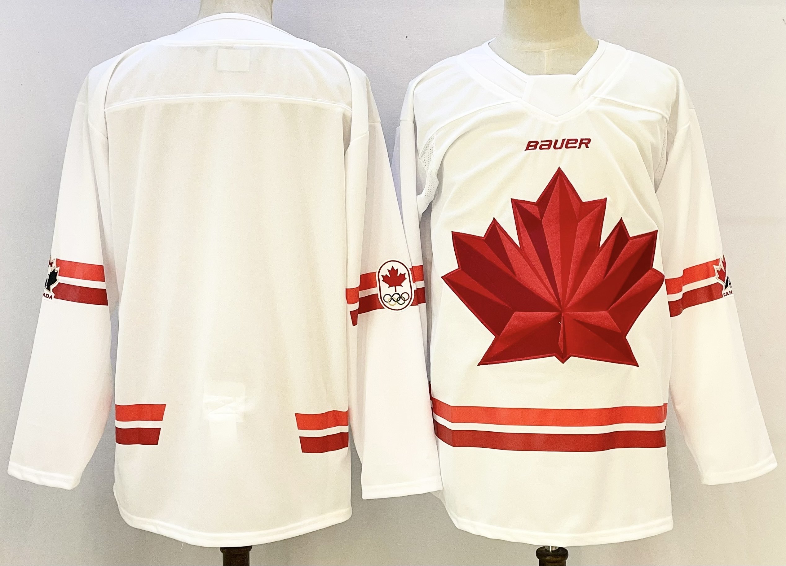 Nike Team Canada Olympics Replica Hockey Jersey White Red P34235 Men Size Medium