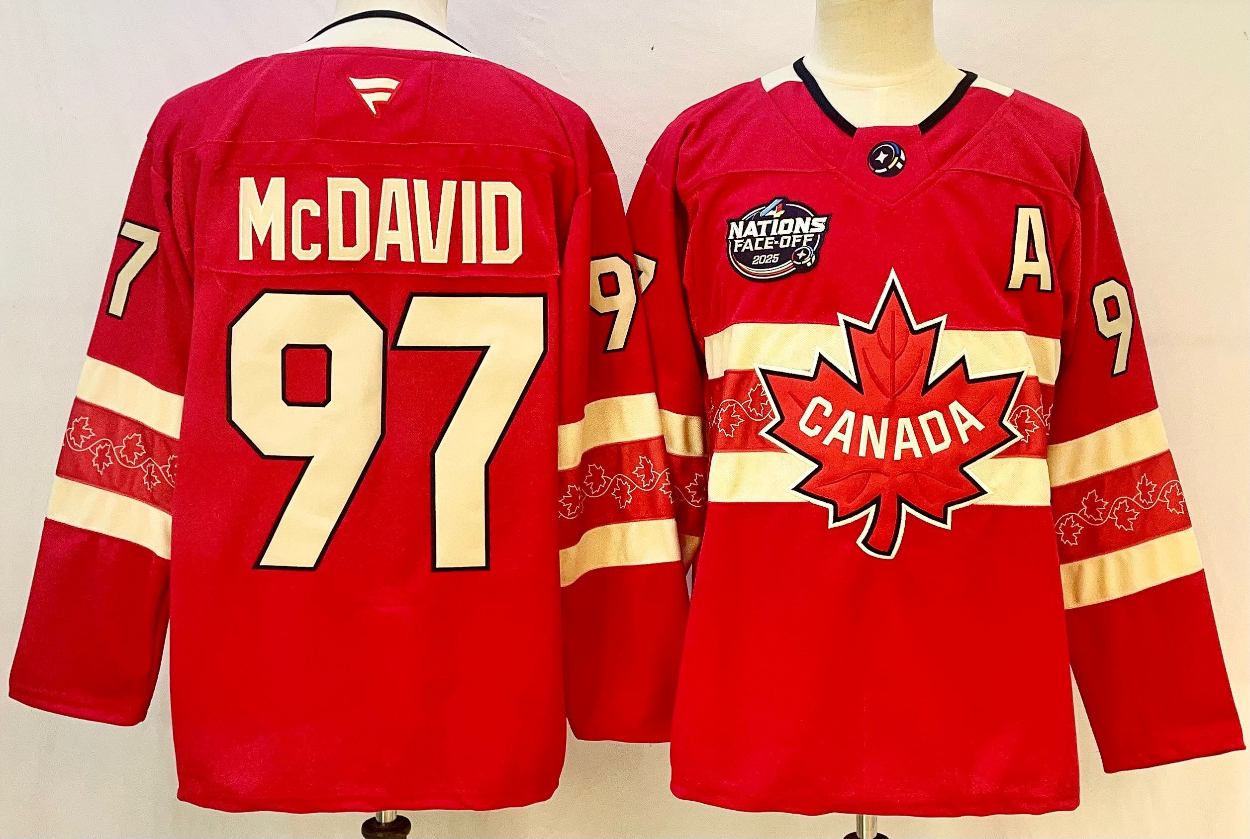 Team Canada 4 Nations Premium Jersey 2025 - Nathan MacKinnon Olympic