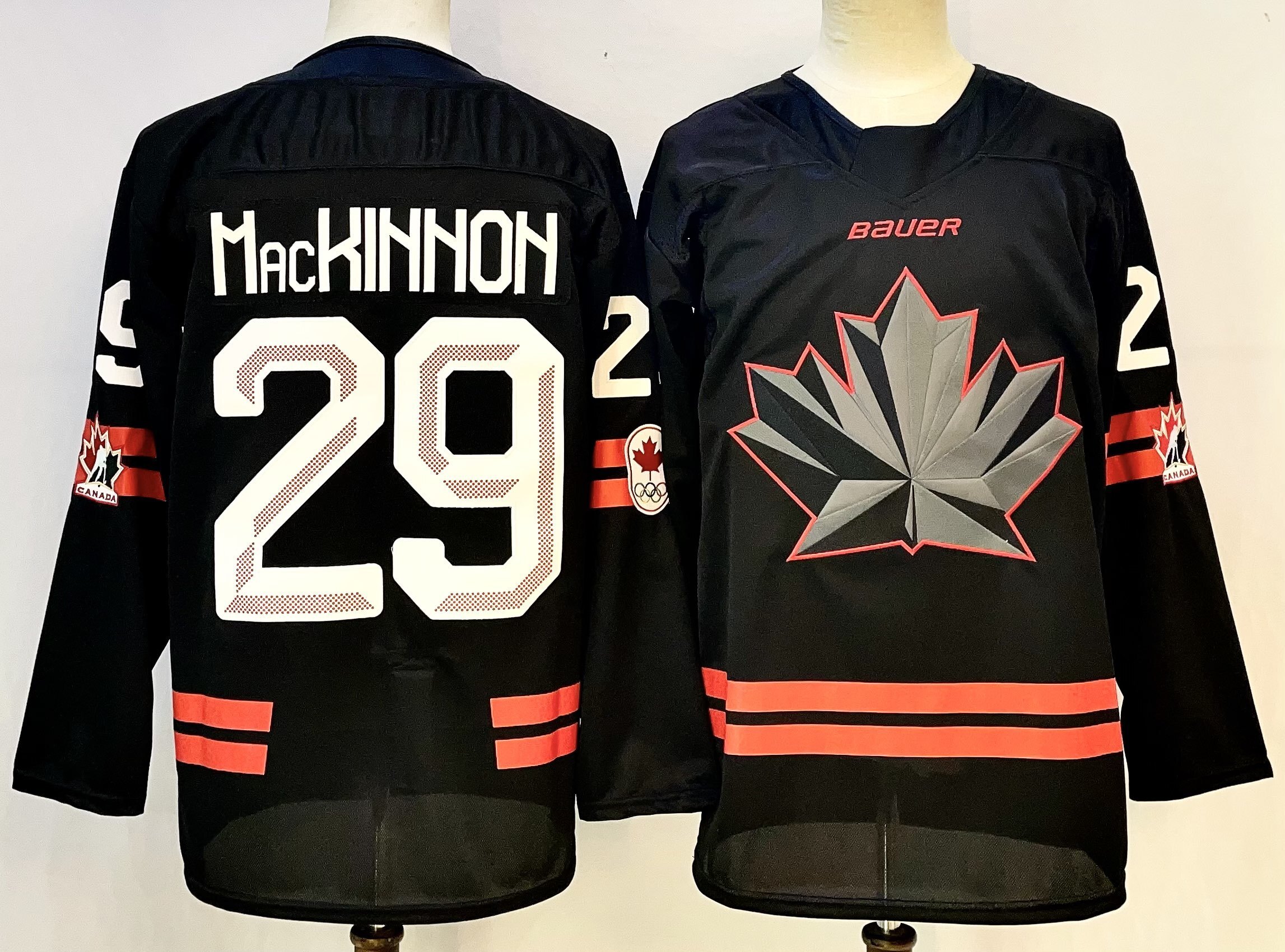 Men's Nathan MacKinnon Black Hockey Canada 2026 Replica Jersey Olympic